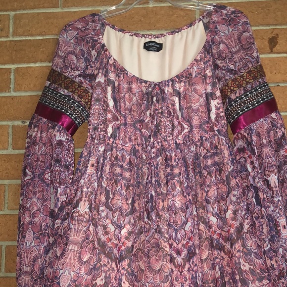 💕BEBE💕BOHO CHIC PRINTED MINI DRESS 💕 - Picture 3 of 8